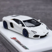 Load image into Gallery viewer, Tardis 1:64 White Aventador LP700-4 Sports Model Diecast Resin Car New Collection