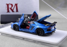 Load image into Gallery viewer, RM 1:64 Blue Aventador LP700-4 LBWK Sports Model Diecast Metal Car New Collection