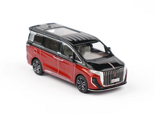 Load image into Gallery viewer, XCARTOYS 1:64 Red Black Hongqi HQ9 MPV Mini Van Model Diecast Metal Car