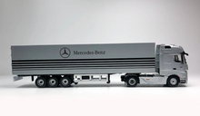 Load image into Gallery viewer, TM 1:64 Silver Benz Actros Tractor Container Truck Model Diecast Metal Car New
