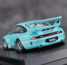 Load image into Gallery viewer, IG 1:64 Blue Green RWB 993 Classic Sports Model Diecast Metal Car New Collection
