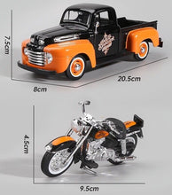 Load image into Gallery viewer, Maisto 1:241958 FLH Duo Glide 1948 F1 Pickup Truck Motorcycle Model Toy Metal