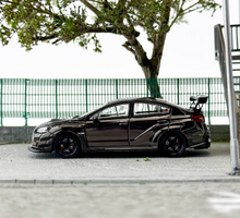 Load image into Gallery viewer, CM 1:64 Plating Black Impreza STI Varis Sports Model Diecast Metal Car New Collection