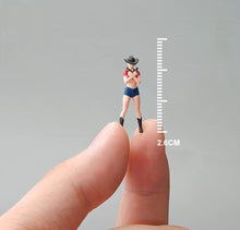 Load image into Gallery viewer, 1:64 Painted Figure Mini Model Miniature Resin Diorama Sand Western Cow Girl