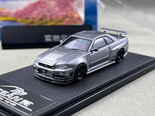 Load image into Gallery viewer, FUJI 1:64 JDM Gray Skyline GTR R34 Z-Tune Sports Model Diecast Metal Car New Collection