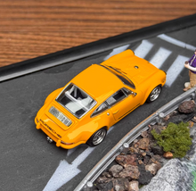 Load image into Gallery viewer, Zincit 1:64 Yellow 911 964 Singer Coupe Sports Model Diecast Metal Car New Collection