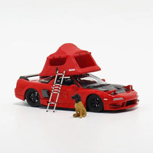 Load image into Gallery viewer, FY 1:64 Red NSX TRA Camper Roof Tent Trailer Sport Model Diecast Metal Car New Collection