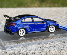 Load image into Gallery viewer, CM 1:64 Blue Carbon JDM STI WRX Varis Sports Model Toy Diecast Metal Car BN
