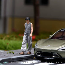 Load image into Gallery viewer, 1:24 Painted Figure Model Miniature Resin Diorama Sand Fashion Man With Hat