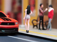 Load image into Gallery viewer, 1:64 Painted Figure Model Miniature Resin Diorama Sand Beauty Qipao Lady Girl