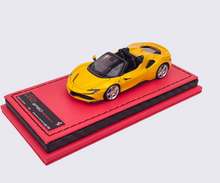 Load image into Gallery viewer, ART 1:64 Yellow SF90 Convertible Racing Sports Model Diecast Resin Car New