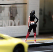Load image into Gallery viewer, 1:64 Painted Unpainted Figure Model Miniature Resin Diorama Sand Cool Hot Girl