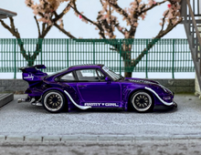 Load image into Gallery viewer, SW 1:64 Purple 993 RWB Widebody Racing Sports Model Diecast Metal Car New