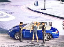 Load image into Gallery viewer, 1:64 Painted Figure Mini Model Miniature Resin Diorama Sand Police Questioning New