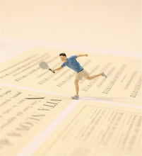Load image into Gallery viewer, 1:64 Painted Figure Model Miniature Resin Diorama Sand Tennis Sports Outdoor Toy
