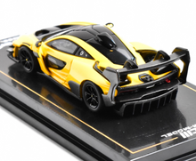 Load image into Gallery viewer, CM 1:64 Yellow Senna GTR Racing Sports Model Diecast Metal Car New Collection
