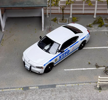 Load image into Gallery viewer, Rollin 1:64 White Highway Police Charger Muscle Model Diecast Metal Car New Collection