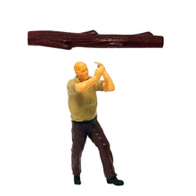 Load image into Gallery viewer, 1:64 Painted Figure Mini Model Miniature Resin Diorama Labour Woodman Worker