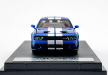 Load image into Gallery viewer, SH 1:64 Blue Stripe SRT Hellcat Muscle Sports Model Diecast Metal Car New Collection
