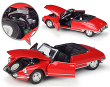 Load image into Gallery viewer, WELLY 1:24 DS 19 Cabriolet Convertible Sports Model Diecast Metal Car Display