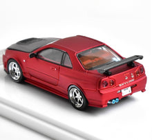 Load image into Gallery viewer, DK 1:64 APA Matte Red Skyline GTR R34 Sports Model Diecast Metal Car New Collection