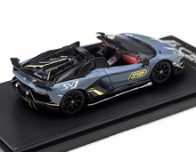Load image into Gallery viewer, RM 1:64 Grey Aventador svj #63 Sports Model Diecast Metal Car BN