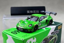 Load image into Gallery viewer, TH 1:64 Green 911 GT3 R 2024 DTM #90 Racing Sports Model Diecast Metal Car New Collection