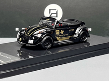 Load image into Gallery viewer, INSPIRE 1:64 Black VW RWB Beetle Convertible Sport Model Diecast Metal Car New Collection