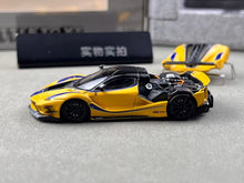 Load image into Gallery viewer, LT 1:64 Yellow FXX-K EVO Racing Sports Model Diecast Metal Car New Collection