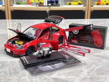 Load image into Gallery viewer, MH 1:18 Red JDM Civic Type R EK9 B16B Vtec Engine Model Diecast Metal Car New Collection