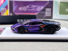 Load image into Gallery viewer, YS 1:64 Purple Revuelto Sports Model Diecast Metal Car New Collection