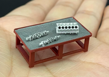 Load image into Gallery viewer, 1:64 Workbench Engine Parts Garage Display Scene Model Resin For Car New