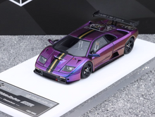 Load image into Gallery viewer, Fuelme 1:64 Purple Diablo GTR Racing Sports Model Diecast Resin Car New Collection
