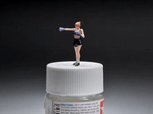 Load image into Gallery viewer, 1:64 Painted Figure Mini Model Miniature Resin Diorama Sand Boxing Girl Boxer