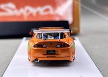 Load image into Gallery viewer, FS 1:64 Orange Supra A80 Convertible Figure Sports Model Diecast Metal Car New Collection