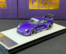 Load image into Gallery viewer, PGM 1:64 Purple RWB 993 Sports Open Model Diecast Metal Car New Collection