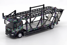 Load image into Gallery viewer, 1:64 UM HKS 500 HINO Ranger Double Transport Truck Model Diecast Metal Car New Collection