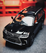 Load image into Gallery viewer, JKM 1:64 Black 2016 LX570 SUV Off Road Sports Model Diecast Metal Car New