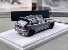 Load image into Gallery viewer, Model1 1:64 JDM Gray Civic EK9 R Hatchback Sports Model Diecast Metal Car New Collection