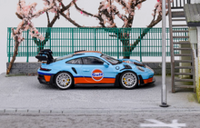 Load image into Gallery viewer, SOLO 1:64 Blue 2021 911 GT3 RS 992 Gulf Sports Model Diecast Metal Car New