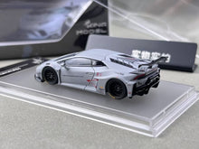 Load image into Gallery viewer, King 1:64 Gray LB Huracan GT Racing Sports Model Diecast Metal Car New Collection