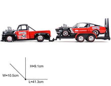 Load image into Gallery viewer, Maisto 1:24 1948 F1 Pickup 1967 Mustang GT Transport Flatbed Model Metal Car