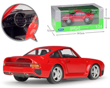 Load image into Gallery viewer, WELLY 1:24 959 Classic Super Racinng Sport Model Diecast Metal Car Display