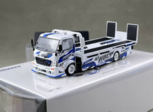 Load image into Gallery viewer, Supcar 1:64 White H300 Flatbed Trailer Truck Model Diecast Metal Car New Collection