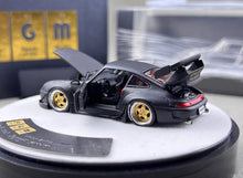 Load image into Gallery viewer, PGM 1:64 Matte Black RWB 993 Round Classic Sports Model Diecast Metal Car New Collection