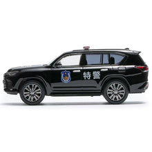 Load image into Gallery viewer, Masdi 1:64 Black Police 2022 LX600 Luxury SUV Sports Model Diecast Metal Car
