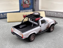 Load image into Gallery viewer, BM 1:64 White 1980 Rusting Hilux N60 N70 Pickup Truck Model Diecast Metal Car