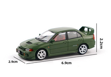 Load image into Gallery viewer, Poprace 1:64 Green Lancer EVO IV 4th Sports Model Diecast Metal Car New Collection