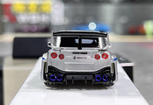 Load image into Gallery viewer, KR 1:64 Silver LBWK GTR R35 Cute Q Sports Model Diecast Resin Car New Collection