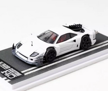 Load image into Gallery viewer, DCM 1:64 White F40 Custom Racing Sports Model Diecast Metal Car New Collection